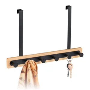 Krokställ över dörren – 6 krokar för kappor och väskor