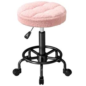 Justerbar rosa rullstol – 360° vridbar, 50-66 cm höjd