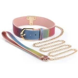 NS Novelties Spectra Bondage Collar & Leash
