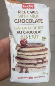Gâteaux de riz au chocolat au lait