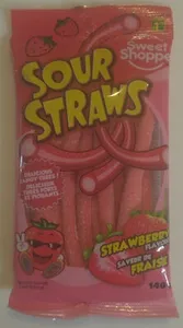 Strawberry Flavour Sour Straws