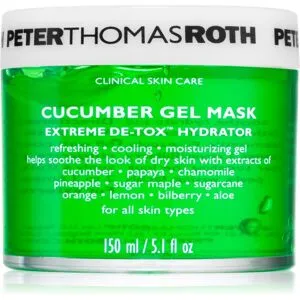 Peter Thomas Roth Cucumber De-Tox Gel Mask Återfuktande gel-mask för ansikte och ögonen 150 ml