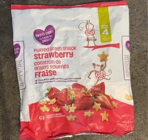 puffed grain snack strawberry