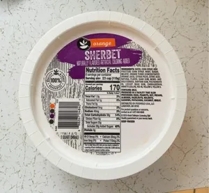 Stop & Shop Orange Sherbert