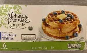 Organics organic blueberry waffles