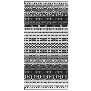 Utomhusmatta, robust väderbeständig utomhusmatta, vikbar matta i boho-stil, utomhusmatta för vardagsrum, balkong, trädgård, terr