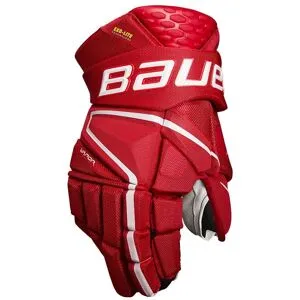 Bauer Vapor Hyperlite Glove Intermediate, Röd, 12"