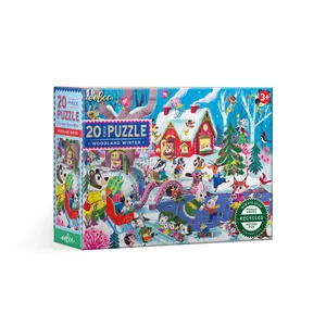 EEBOO - Puzzle 20 pcs - Woodland winter