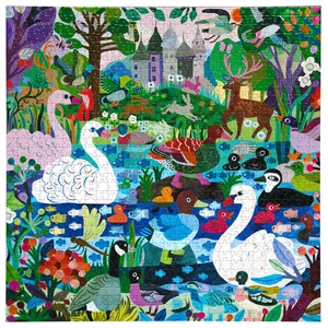 eeBoo - Puzzle 1000 pcs - Ducks in the Clearing