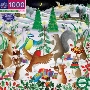 Eeboo - Puzzle 1000 pcs - The Little Christmas Tree