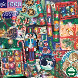 Eeboo - Puzzle 1000 pcs - Christmas Decoration