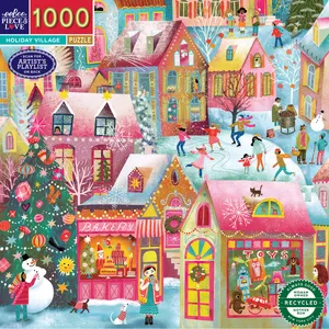 Eeboo - Puzzle 1000 pcs - Holiday Village