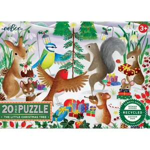 Eeboo - Puzzle 20 pcs - The Little Christmas Tree