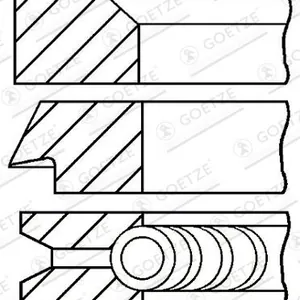 Kolvringsats GOETZE ENGINE 08-154407-00