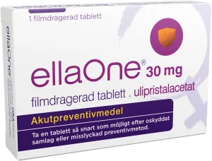 ellaOne filmdragerad tablett, 30mg, 1tablett