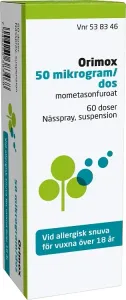 Orimox Orifarm Nässpray suspension 50 µg/dos 60 doser