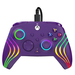 PDP Afterglow Wave Wired Controller - Purple
