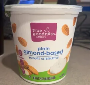 Plain almond based yogurt