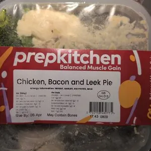 Chicken, Bacon and Leek Pie