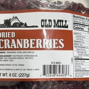 Dried cranberries