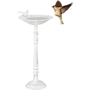 Antikt fågelbad i gjutjärn