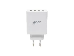 Laddare Vägg GEAR 220V 4xUSB-A 5A/25W