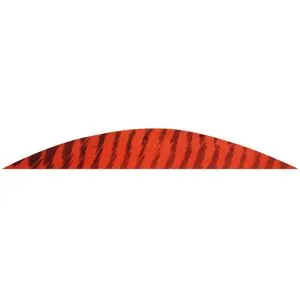 Annan Tillverkare Gateway Feathers Faux Barred Red 5 1/2" LW Banana Cut 12st