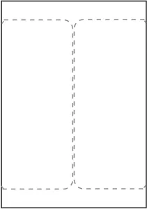 Transportetikett 105x220mm A4