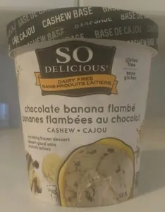 Bananas Foster (Chocolate Banana Flambé) Cashew Milk Non-Dairy Ice Cream