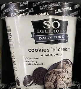 Cookies 'n' cream almondmilk non-dairy frozen dessert