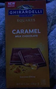 Caramel milk chocolate bar