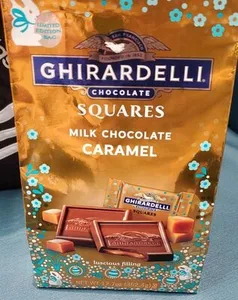 Caramel milk chocolate squares