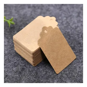 100x Pappersetiketter - Bruna