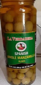 Spanish whole manzanilla olives