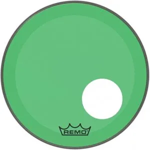Remo Powerstroke 3 Colortone Green 22 Ported Bass Drum Head