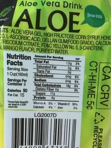 Fremo, aloe vera drink, mango