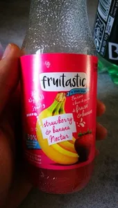 Boisson a base de purée de fraise et banane