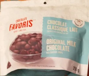 Chocolat classique lait (pastilles)