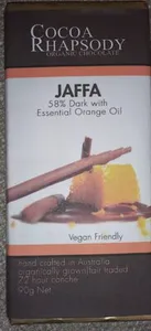 Jaffa 58% dark chocolate with essential orange oil