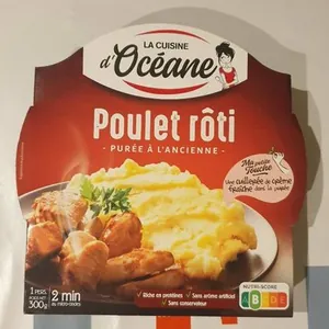 Poulet rôti - purée à l'ancienne