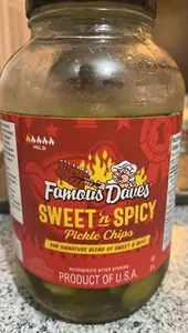 Sweet n Spicy Pickle Chips - Famous Dave's