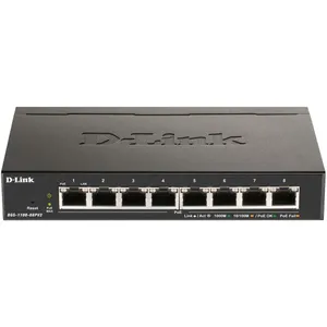D-Link: DGS-1100-08PV2 8-Port PoE Administrerbar Gigabitswitch