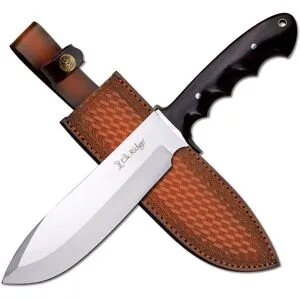 Master Cutlery Elk Ridge Black Wood Bowie Knife
