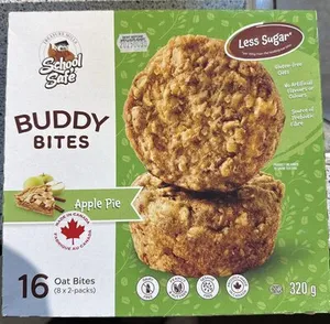 Buddy bites apple pie - School Safe