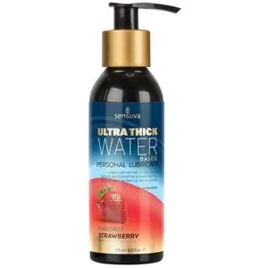 Sensuva Ultra–Thick Water-Based Personal Lubricant Strawberry 125Ml