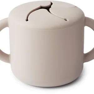 Mushie Baby Snack Ivory Snack Cup
