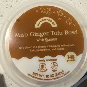 Miso Ginger Tofu bowl