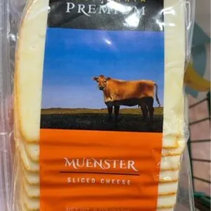 Muenster sliced cheese