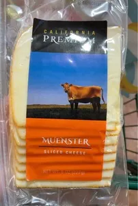 Muenster sliced cheese
