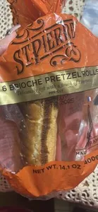 6 Brioche Pretzel Rolls